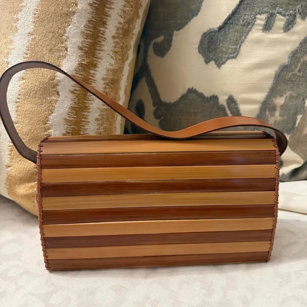 Japanese Bamboo Custom Made Handbag - Picture 3 of 10